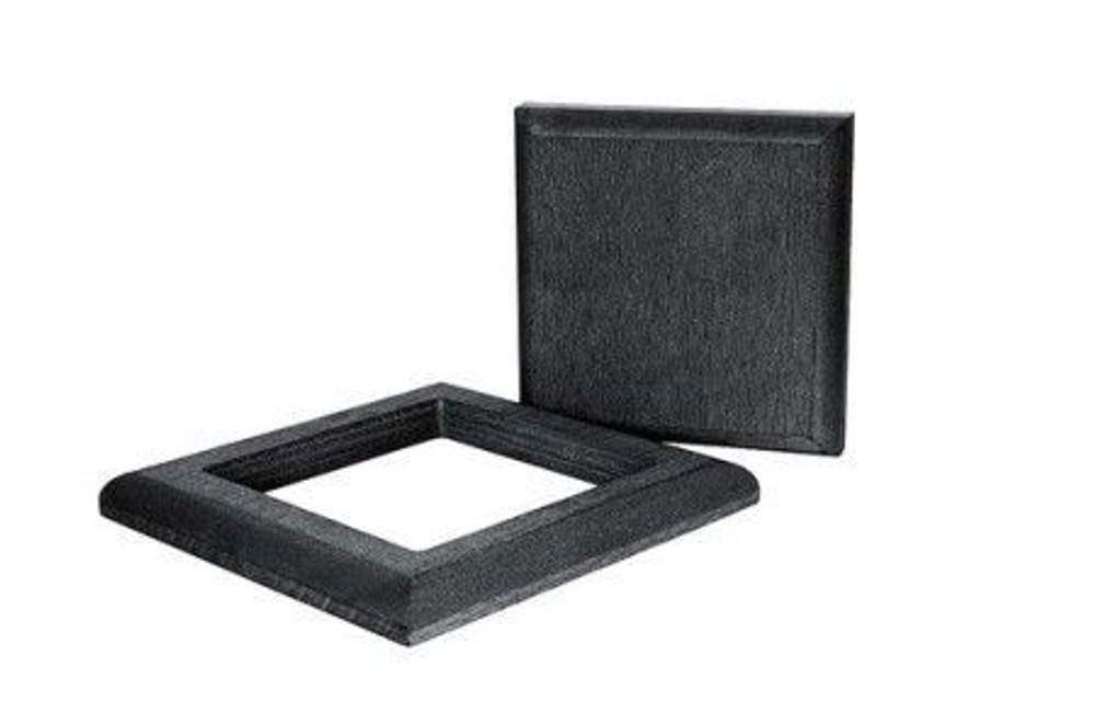 Крышка+юбка из ДПК 125*125мм для столба 3D