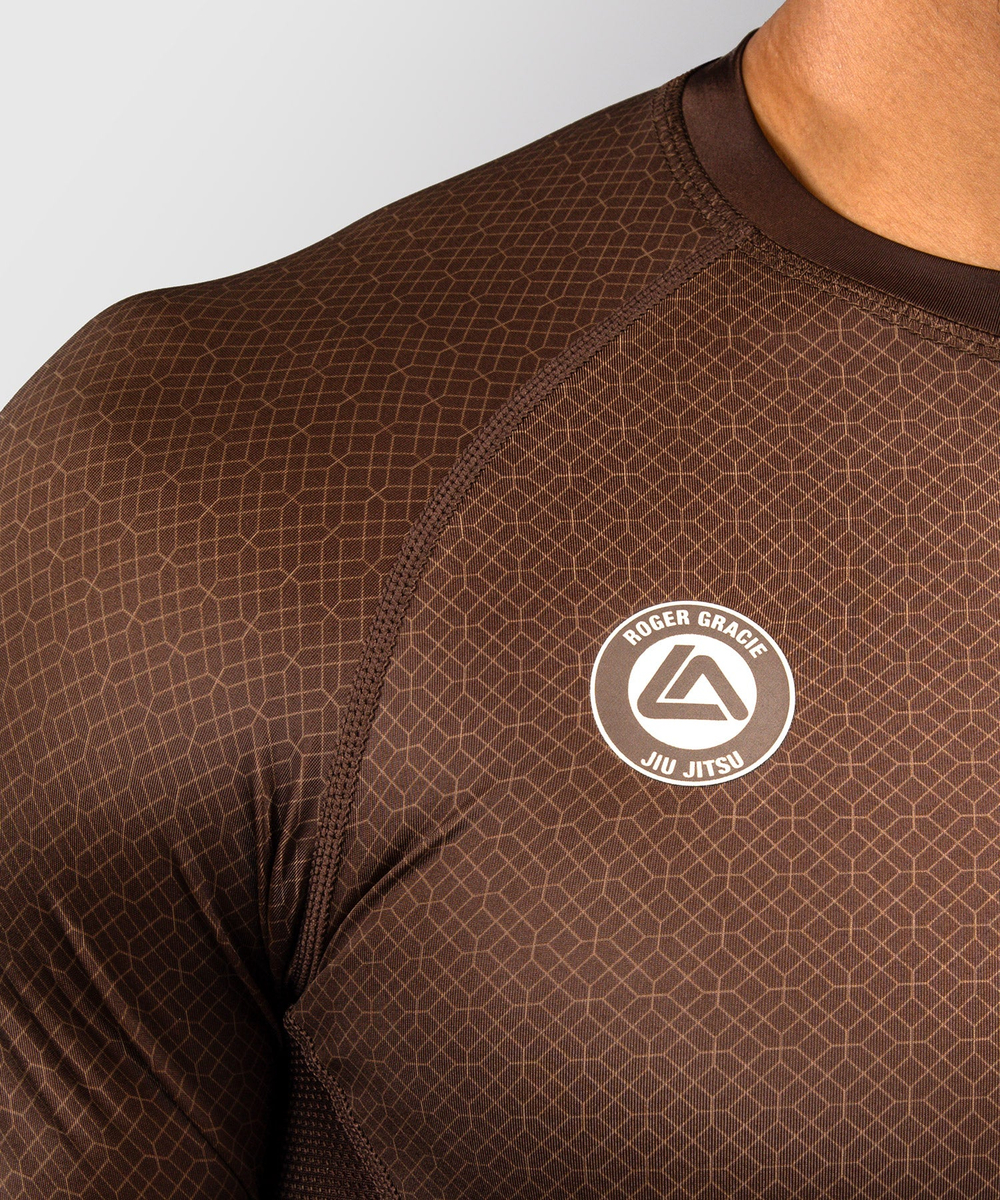 Рашгард Roger Gracie Academy by Venum Dark Brown S/S