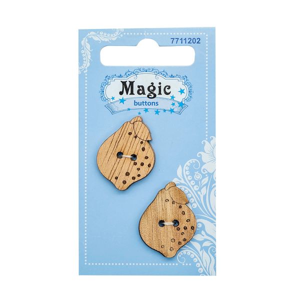 Украшения декоративные: пуговицы Груша, 2 шт, Magic Buttons LW799-V47