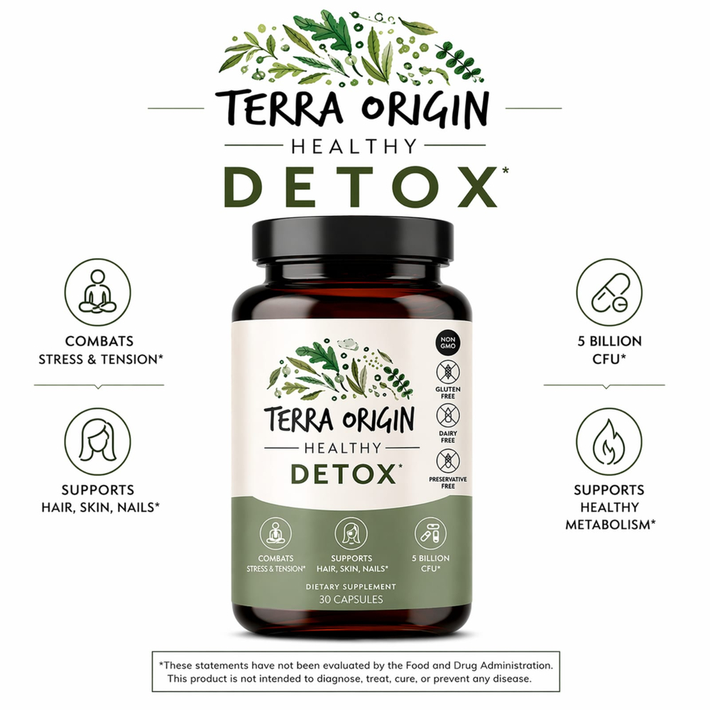 Terra Origin, Healthy Detox, 30 капсул