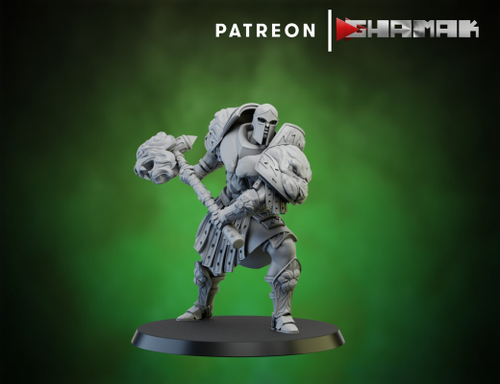 Grand Alliance Order  Stormcast Eternal Annihilators Воитель с двуручным молотом №1 миниатюра для dnd, днд, pathfinder, фентези, Настольная игра, НРИ, Варгейм, РПГ