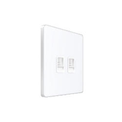 Systeme Infinity, Розетка информационная С/У RJ-45 кат.6 2-я, Арктический лед