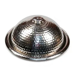 Блюдо для подачи d 35 см нерж. с нерж. крышкой Dents P.L. Proff Cuisine