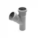 Тройник канализационный HTEA 50/50x45° Ostendorf