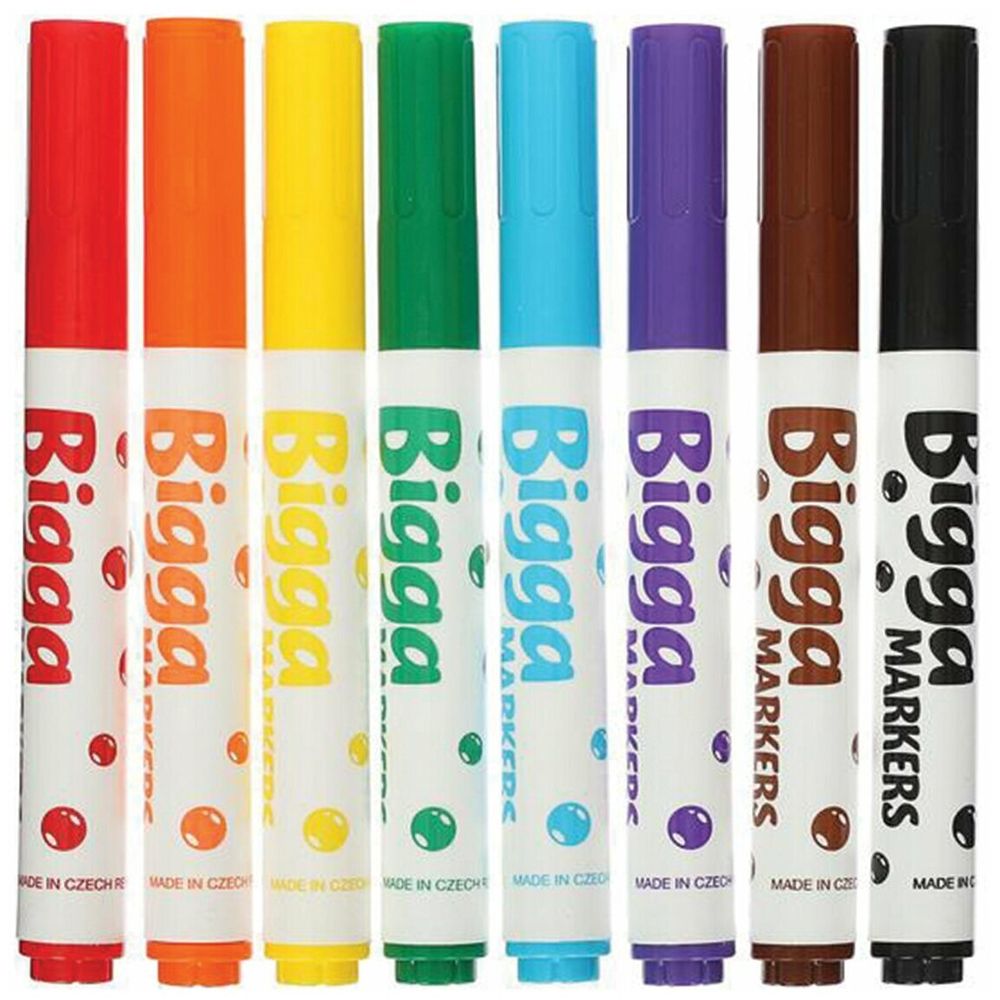 Фломастеры утолщенные 12 ЦВЕТОВ CENTROPEN "Bigga Markers", смываемые, вентилируемый колпачок, 7650/8KK, 7 7650 1201
