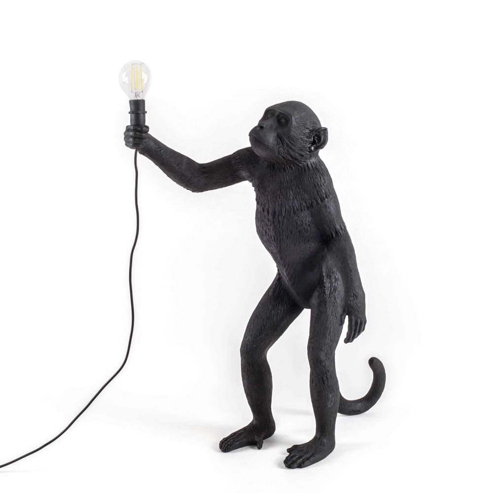 Напольный дизайнерский светильник  Monkey от Seletti (черный)