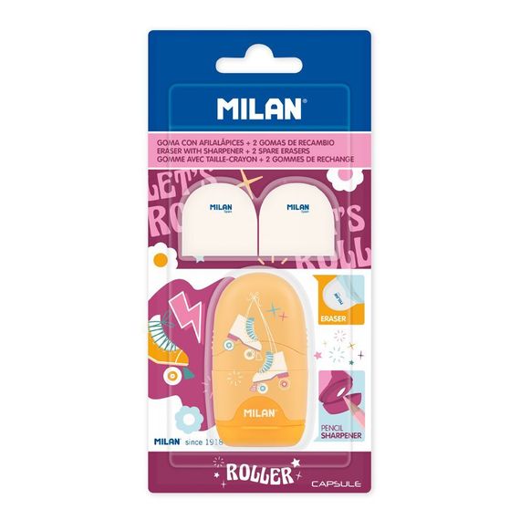 Pozan və qələmyonan \ Ластик-точилка\Blıster capsule eraser+sharpener+2 erase