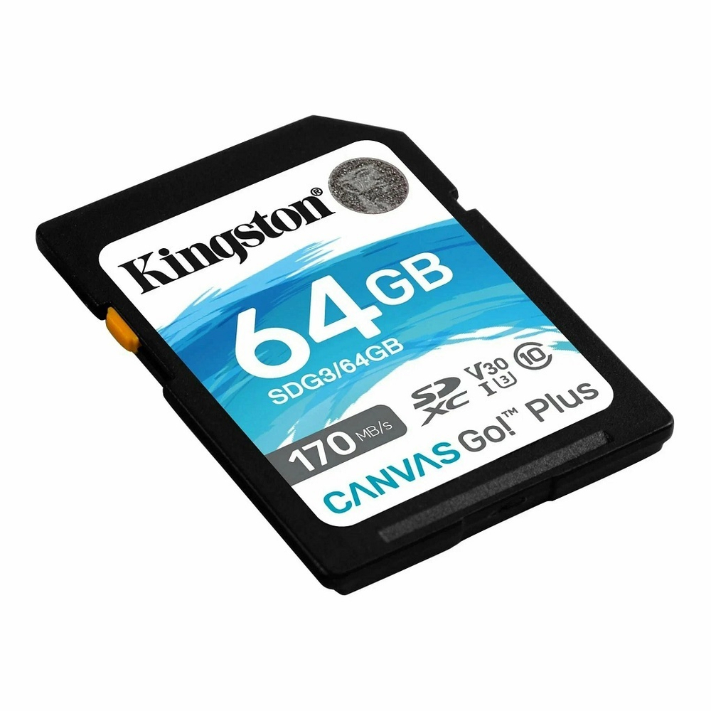 Kingston Canvas Go Plus SDXC UHS-I U3 V30 64Gb (170/70 Mb/s)