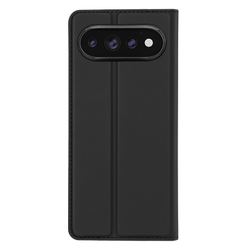 Чехол книжка из кожи черного цвета для Google Pixel 11 Pro XL, серия Skin Pro Series от Dux Ducis