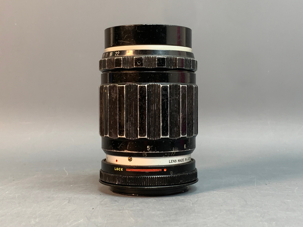 Komura Sankyo Koki 135mm f/2.8 с переходником на Canon, царапины