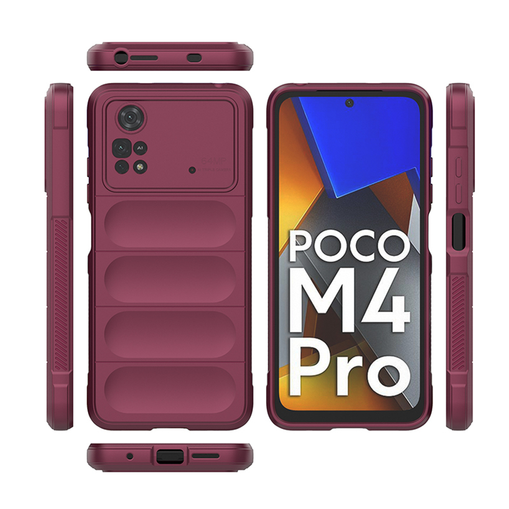 Противоударный чехол Flexible Case для Poco M4 Pro 4G