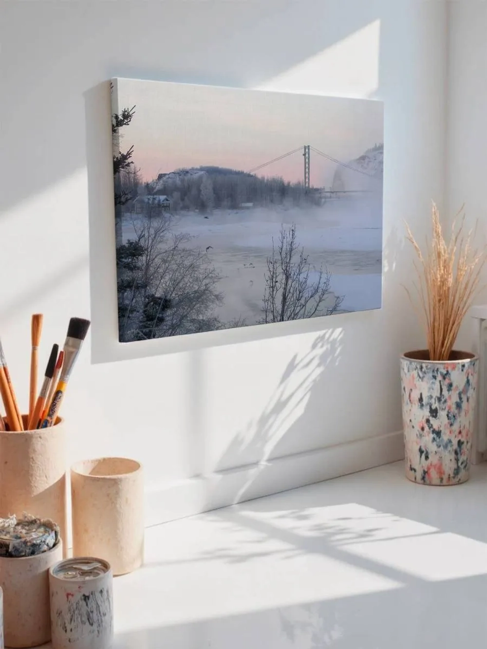 Картина на стену 40 X 50 Зимний пейзаж