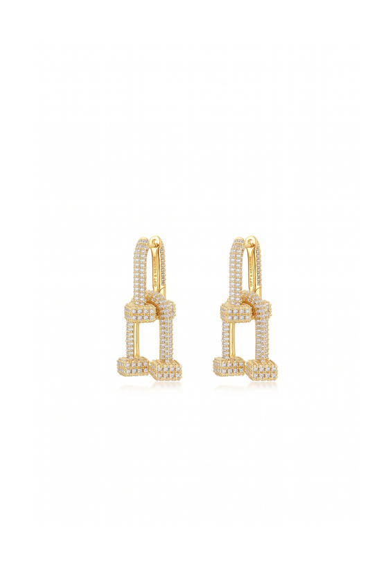 СЕРЬГИ "SMALL STATEMENT ALL SHINE"