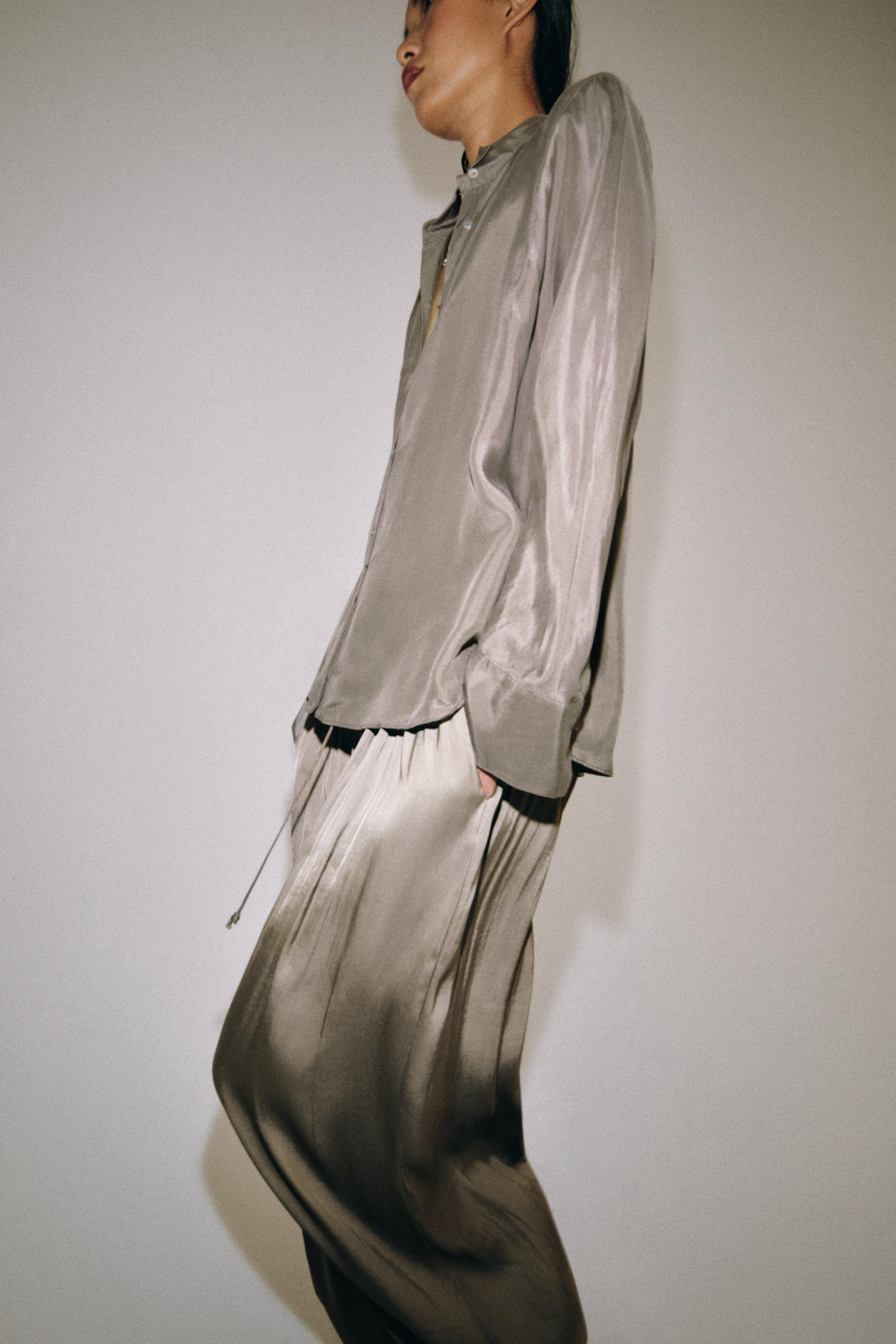 АТЛАСНЫЕ БРЮКИ-БАЛЛОНЫ — ZW COLLECTION — ZARA