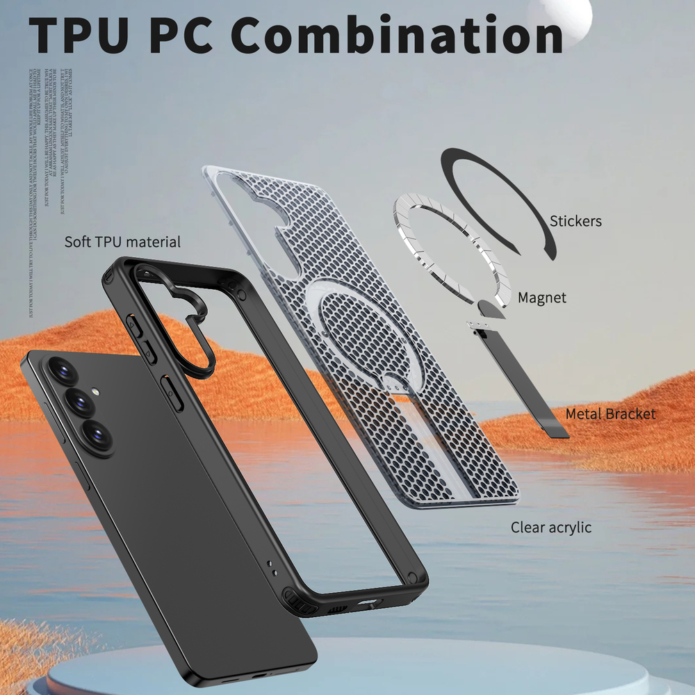 Прозрачный чехол Mesh Pro Magnetic Case для Samsung Galaxy S26+