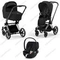 Детская коляска Cybex Priam IV 3 в 1 Sepia Black шасси Chrome Black