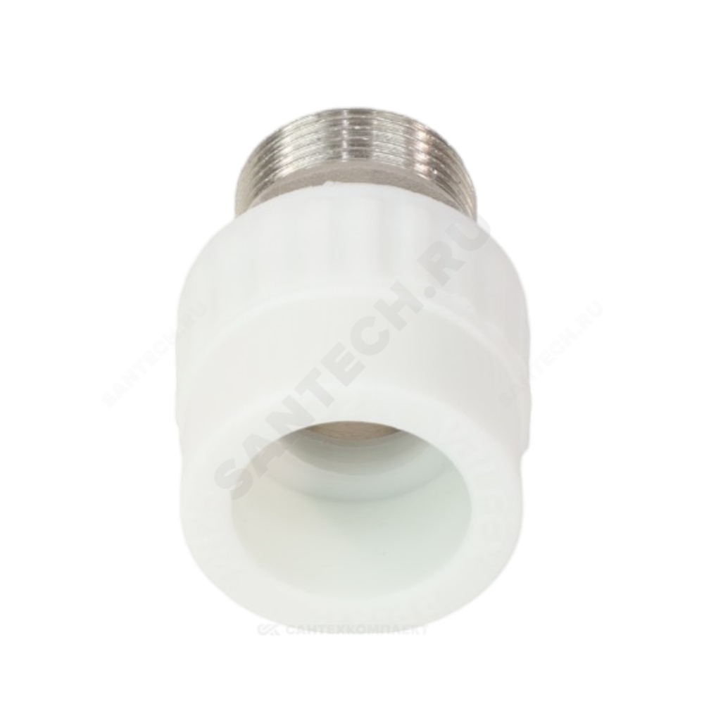 Муфта PP-R комбинированная белая Дн 110х4" НР под ключ VALFEX 10135110