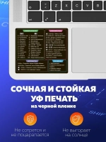 Наклейки шпаргалки "Сочетания горячих клавиш клавиатуры"