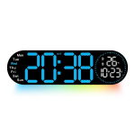 Часы-будильник настоль-настенные LED 5509 Black-White