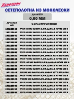 Сетеполотно леска 0,80 мм, ячея 65 мм, высота 5,0 м кукла