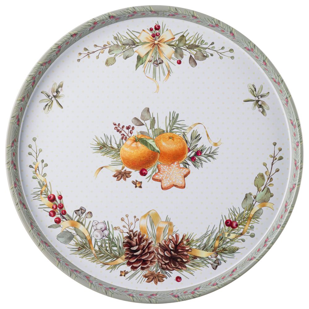ПОДНОС СЕРВИРОВОЧНЫЙ AGNESS "МАНДАРИН" 33*2,1 СМ