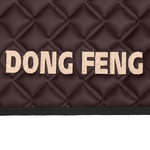 Ковры DongFeng GX, (экокожа, коричневый, черный кант, бежевая вышивка)