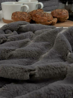 Плед "Кролик" 200х220 - Темно-серый