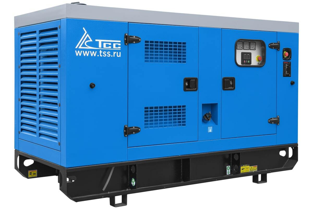 Дизельный генератор ТСС АД-64C-Т400-1РКМ15 в шумозащитном кожухе