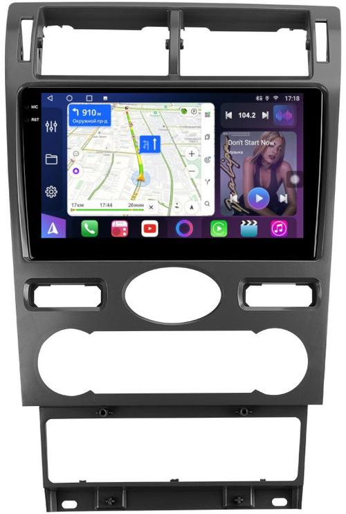Магнитола для Ford Mondeo 3 2000-2006 (климат) - FarCar BM9-2K-1572F2 монитор 9.5" 2K QLED на Android 14, Быстрая, CarPlay, 4G SIM-слот