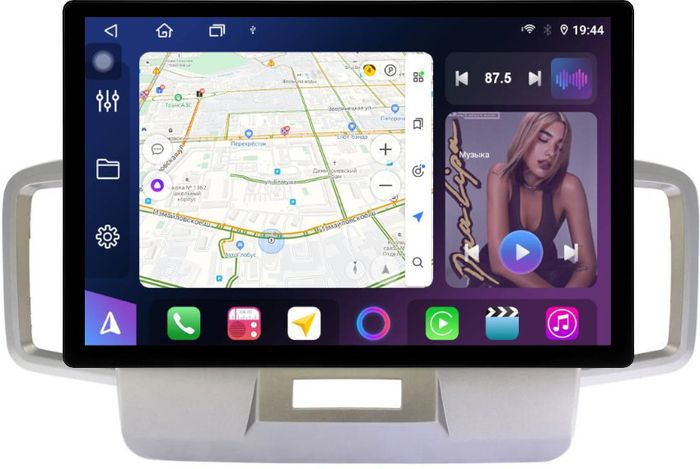 Магнитола для Honda Freed 1, Freed Spike 2008-2016 (планшет сверху) - FarCar GX877 монитор 13" 2K QLED на Android 13, Быстрая, CarPlay, 4G SIM-слот