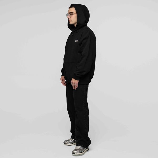 Худи Zip Gear Oversized черное - фото 7
