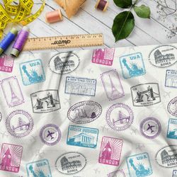 Ткань бязь марки из путешествий