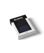 Мужские трусы шорты удлиненные Atlantic, набор 2 шт., хлопок, графитовые + черные, 2MH-175