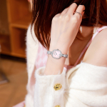 STARKING Quartz Movement Stainless Steel Watchband Watch Women"s Watch Mother of Pearl Color Watch Dial
