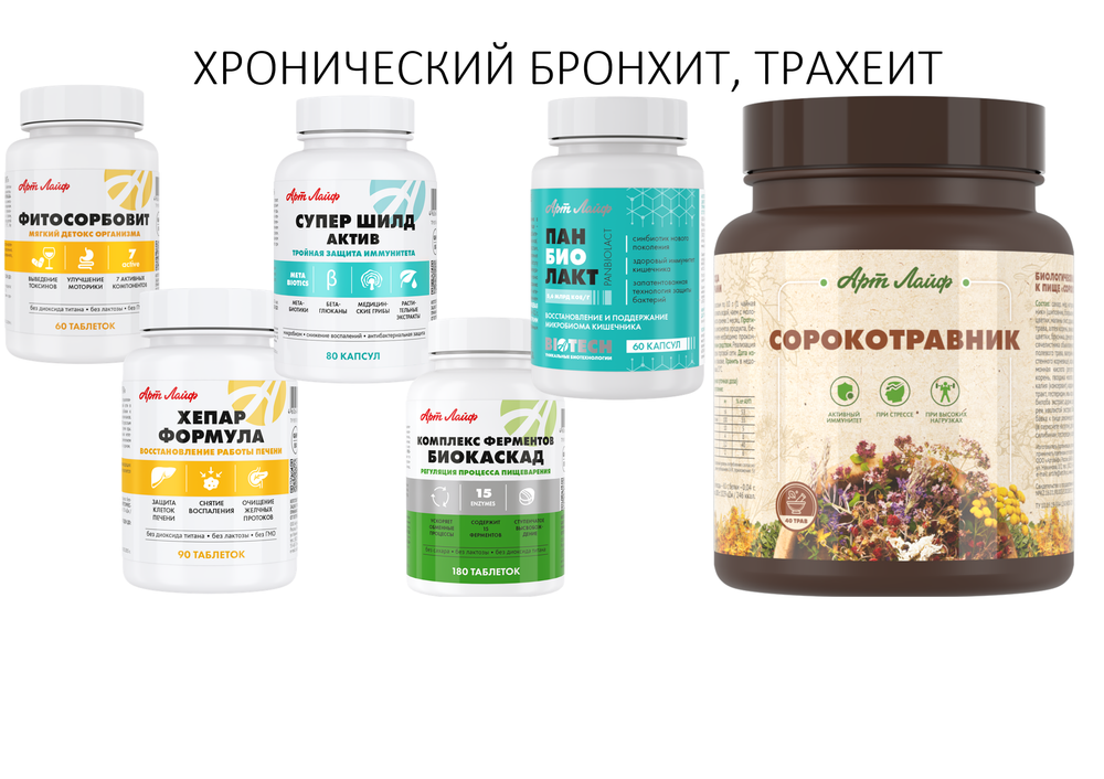 ХРОНИЧЕСКИЙ БРОНХИТ, ТРАХЕИТ - 1 курс (30 дней)
