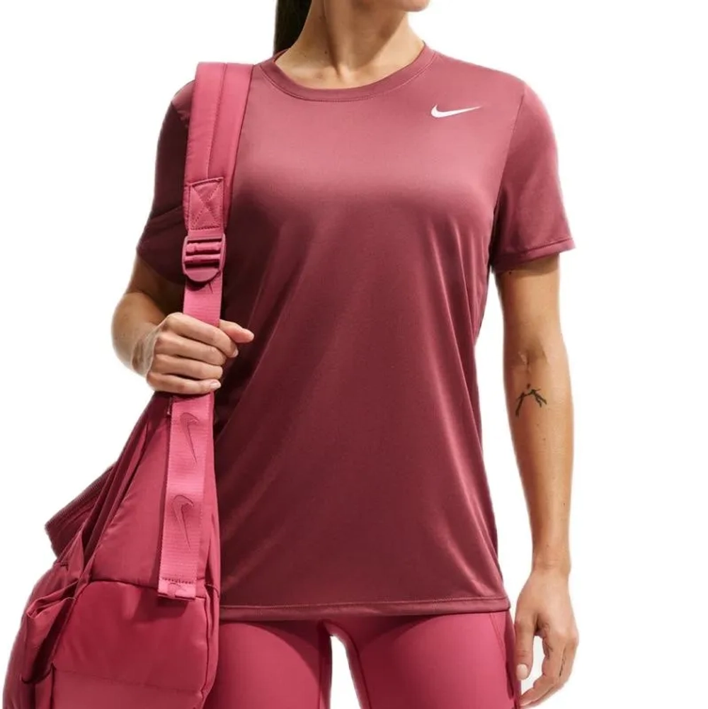 Женская теннисная футболка Nike Dri-FIT - pink smoke/white