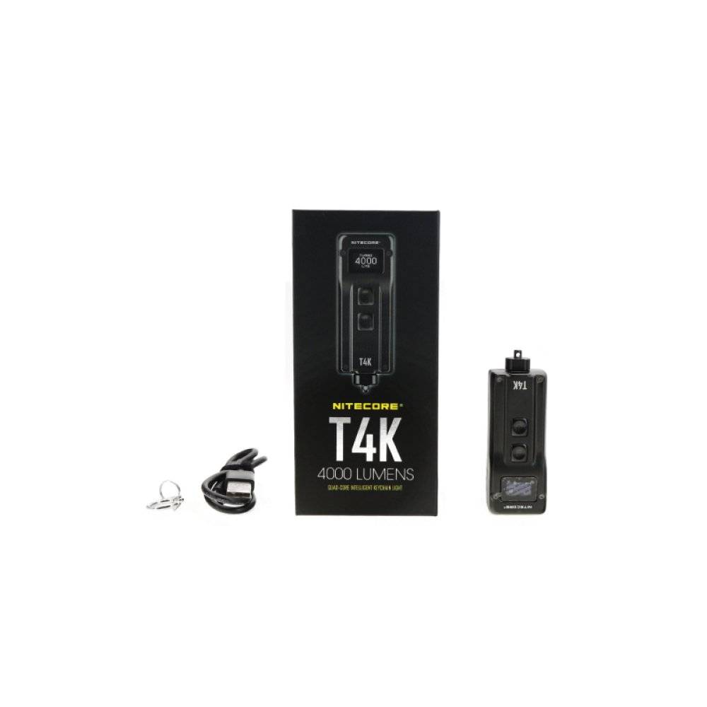 Фонарь брелок Nitecore T4k светодиодный usb зарядка 4000 люмен