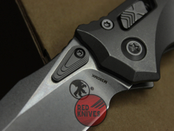 Нож Microtech Amphibian Titanium - рукоять титан, клинок апокалиптик