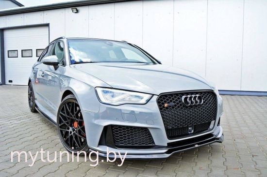 Сплиттер бампера переднего для AUDI RS3 8VA Sportback (15-...)