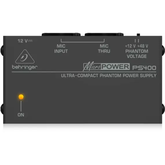 Behringer PS400 - Внеш блок фантомного питан. с переключаемым рабочим напряжением (+48 В или +12 В)