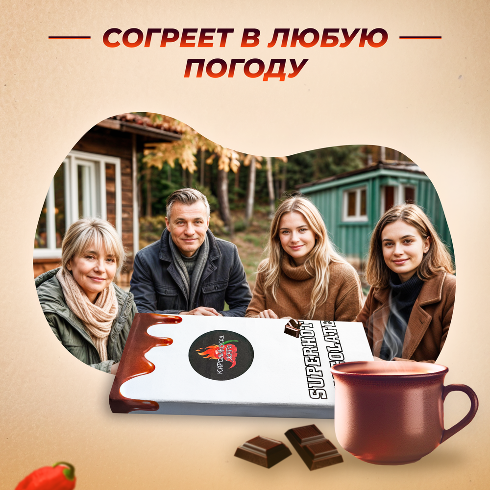 Острый шоколад тёмный