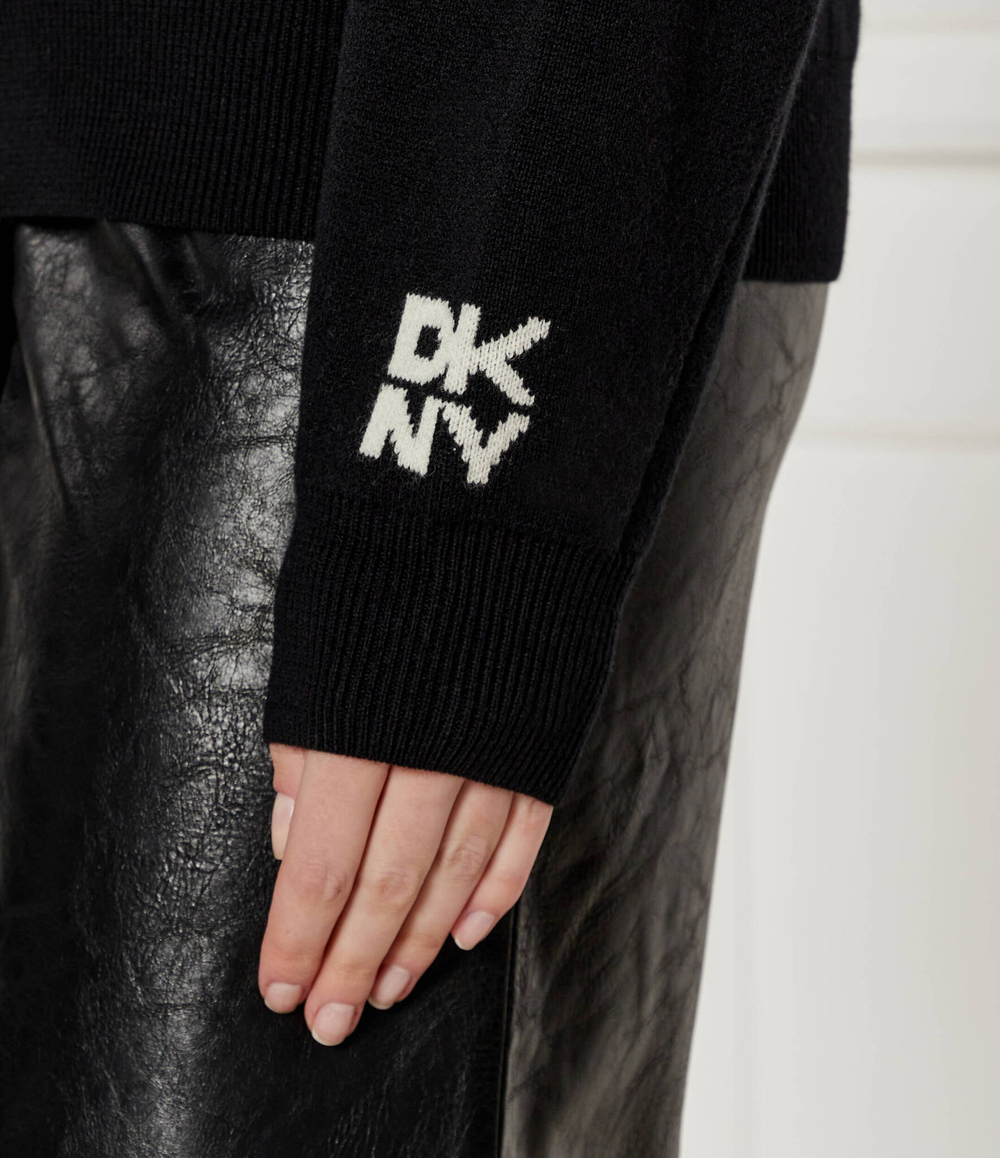 Шерстяной свитер DKNY - черный(D2G4A159)