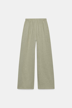 ZARA БРЮКИ-ДЖОГГЕРЫ СВОБОДНОГО КРОЯ, ЗЕЛЕНЫЙ/СЕРЫЙ