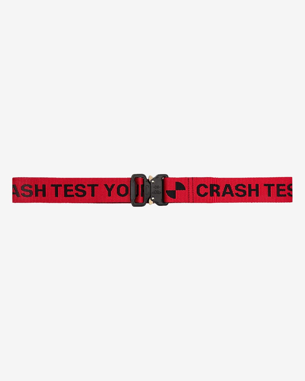 Ремень Crash Test красный
