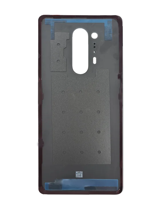 Задняя крышка для OnePlus 8 черная (Onyx Black) без стекла камеры