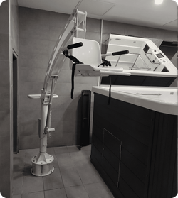 Подъемник для бассейна NART ELEVATED POOL LIFT (стационарный, механизированный, высокий борт)