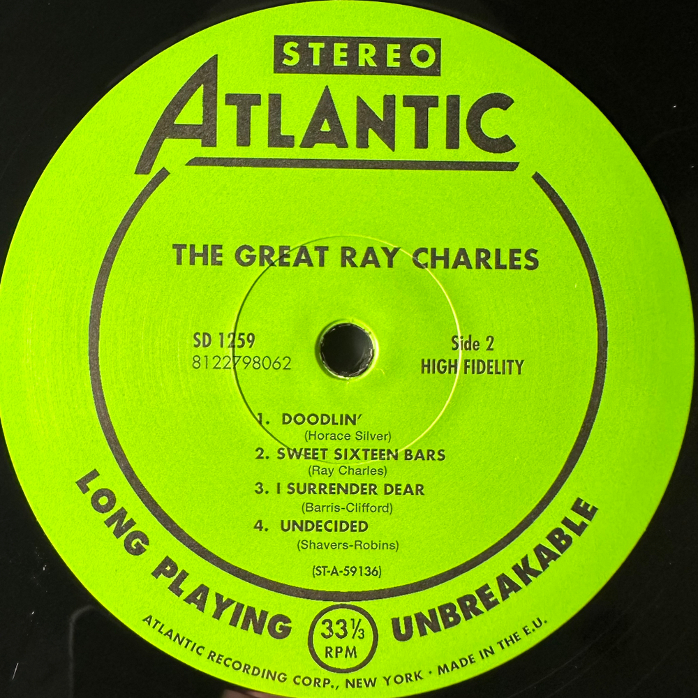 Ray Charles ‎– The Great Ray Charles (Европа 2010г.)