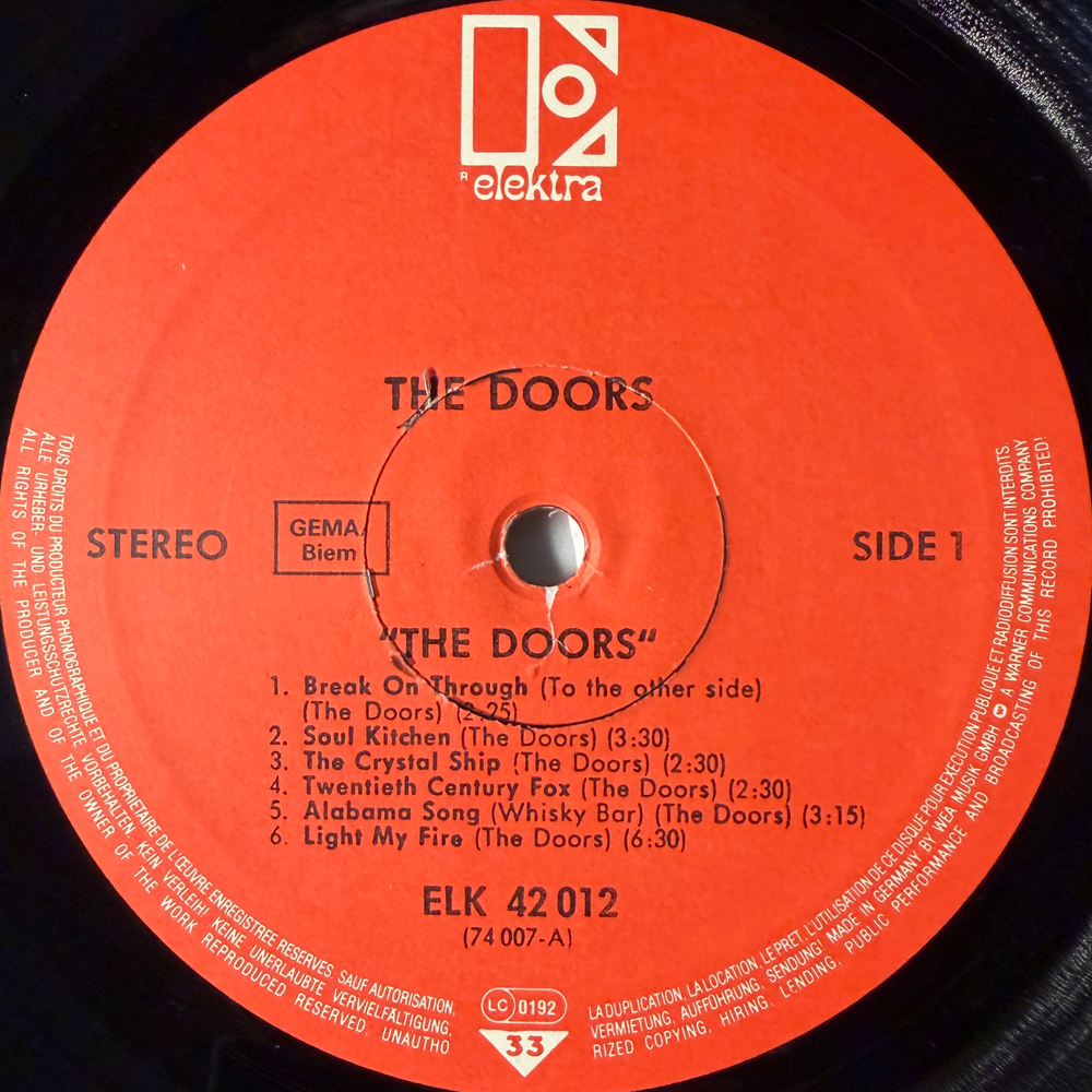 The Doors – The Doors (Германия 1983г.) Т