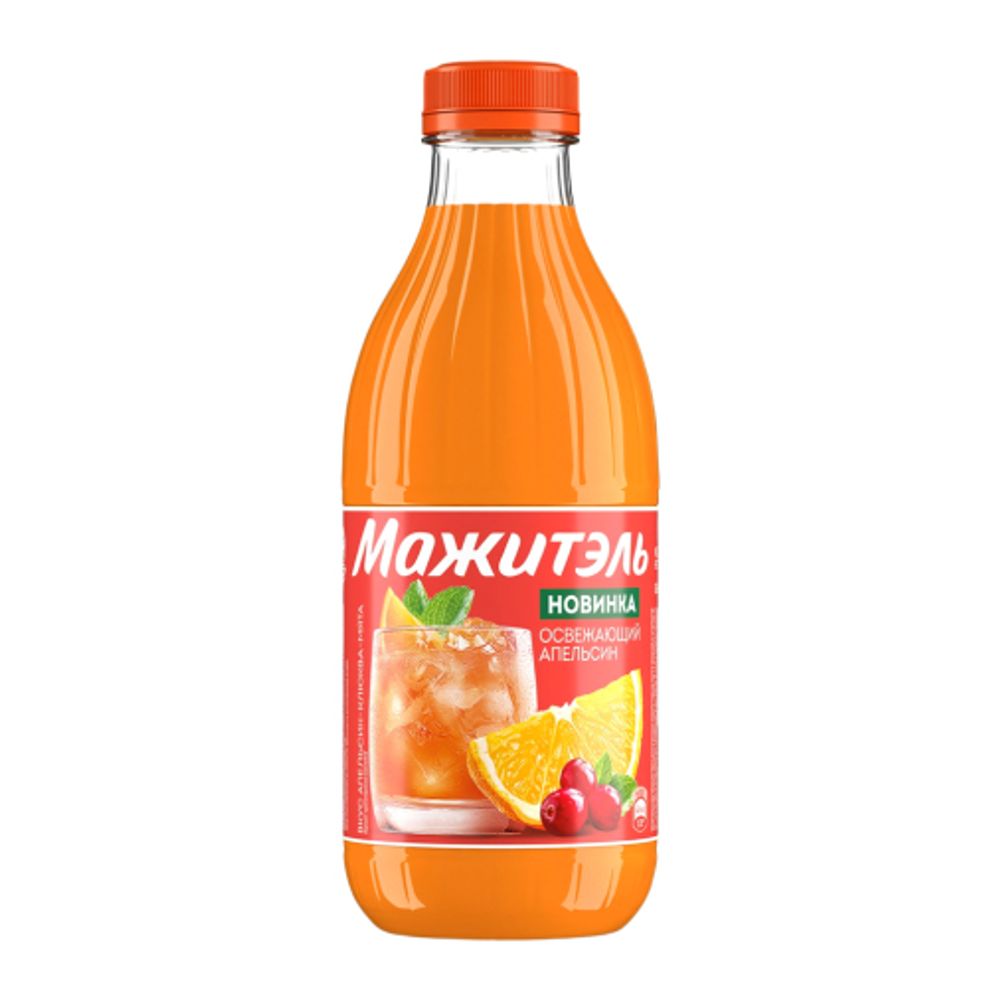 Коктейль Мажитель Апельсин-клюква-мята 950г ПЭТ