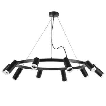 Люстра подвесная 10*GU10 LR0203758750 черный/белый Rullo Lightstar